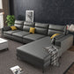 Scandinavian Faux Leather Sectional for Four People 60.63" Wide