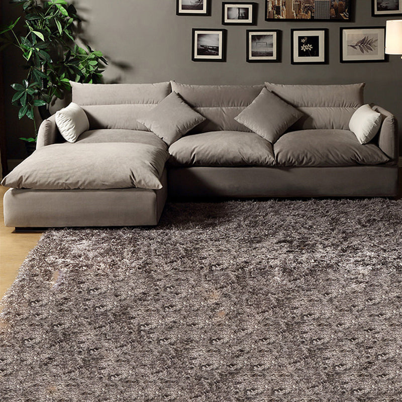 Canapé en forme de velours contemporain à gris carré