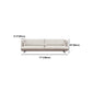 Beige Scandinavische bank/sectionele met vierkante arm voor appartement
