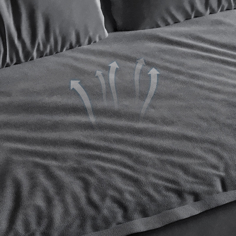 Stain-Resistant Dark Gray Contemporary Square Arm Solid Wood Sofa