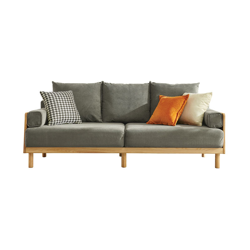 Almohadas de brazo cuadrados de 3 plazas estacionarios Sofá moderno