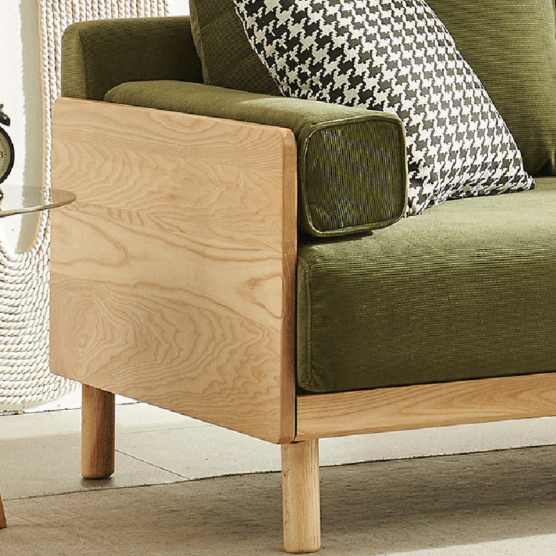 Almohadas de brazo cuadrados de 3 plazas estacionarios Sofá moderno