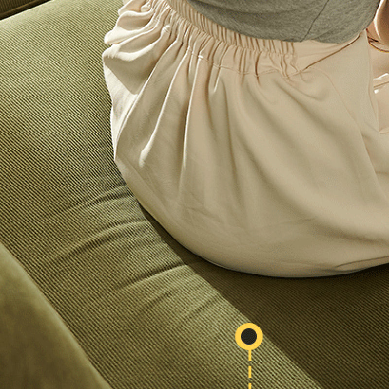 Almohadas de brazo cuadrados de 3 plazas estacionarios Sofá moderno