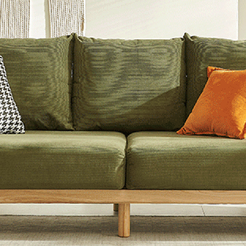 Almohadas de brazo cuadrados de 3 plazas estacionarios Sofá moderno