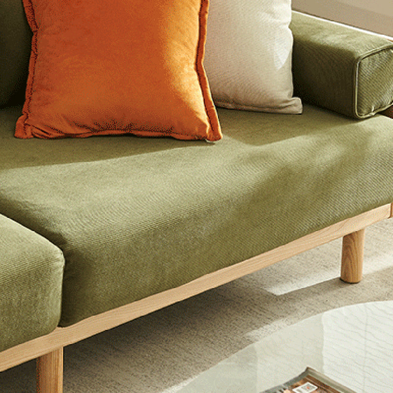 Almohadas de brazo cuadrados de 3 plazas estacionarios Sofá moderno