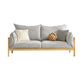 Stationary Cotton 2-seater Living Room Square Arm Cushions Sofa Light Gray Clearhalo 'furn' 'furn_sofas' 'Furniture' 'Living Room Furniture' 'Sofa' 'sofas' 5352665