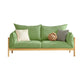 Stationary Cotton 2-seater Living Room Square Arm Cushions Sofa Green Clearhalo 'furn' 'furn_sofas' 'Furniture' 'Living Room Furniture' 'Sofa' 'sofas' 5352668