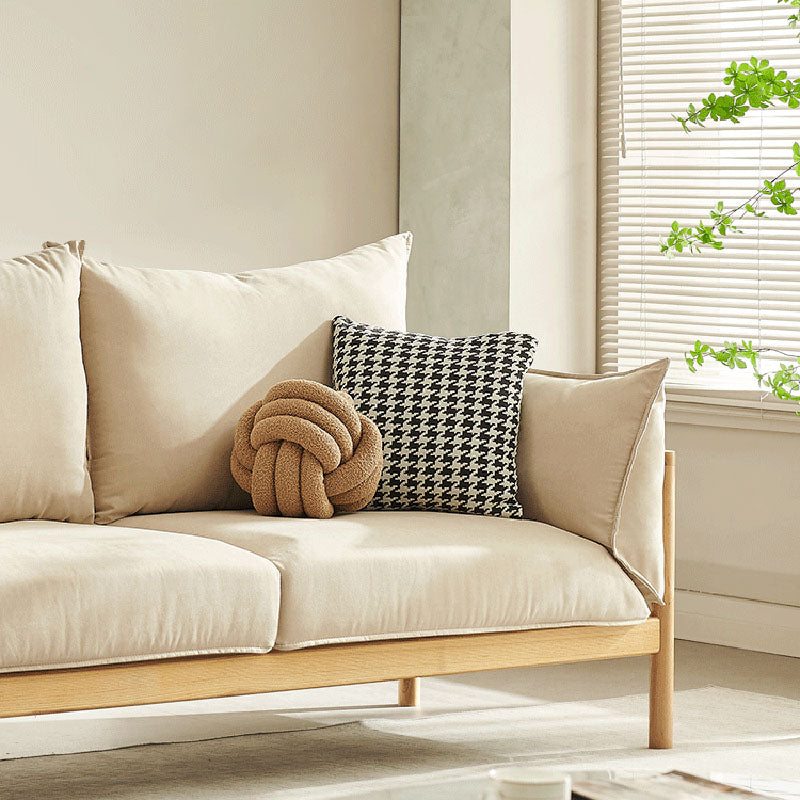 Stationary Cotton 2-seater Living Room Square Arm Cushions Sofa Clearhalo 'furn' 'furn_sofas' 'Furniture' 'Living Room Furniture' 'Sofa' 'sofas' 5352675