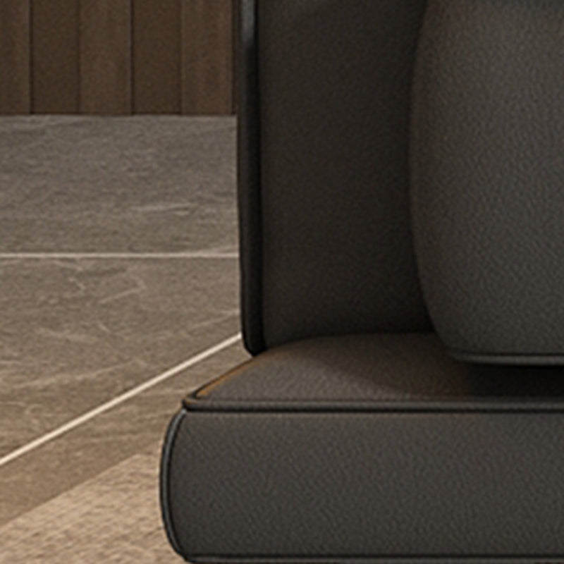 Guida pelle stazionaria resistente al soggiorno divano grigio