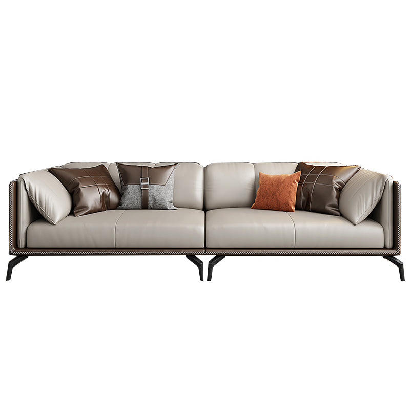 ステイン耐性のある固定性の本革枕トップアームの座席