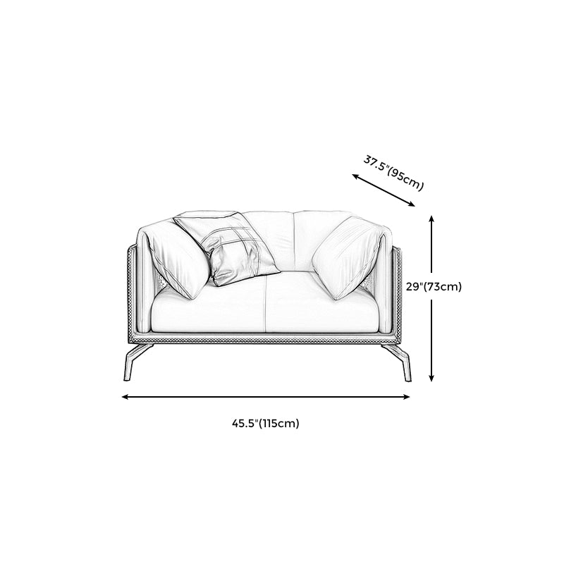 ステイン耐性のある固定性の本革枕トップアームの座席
