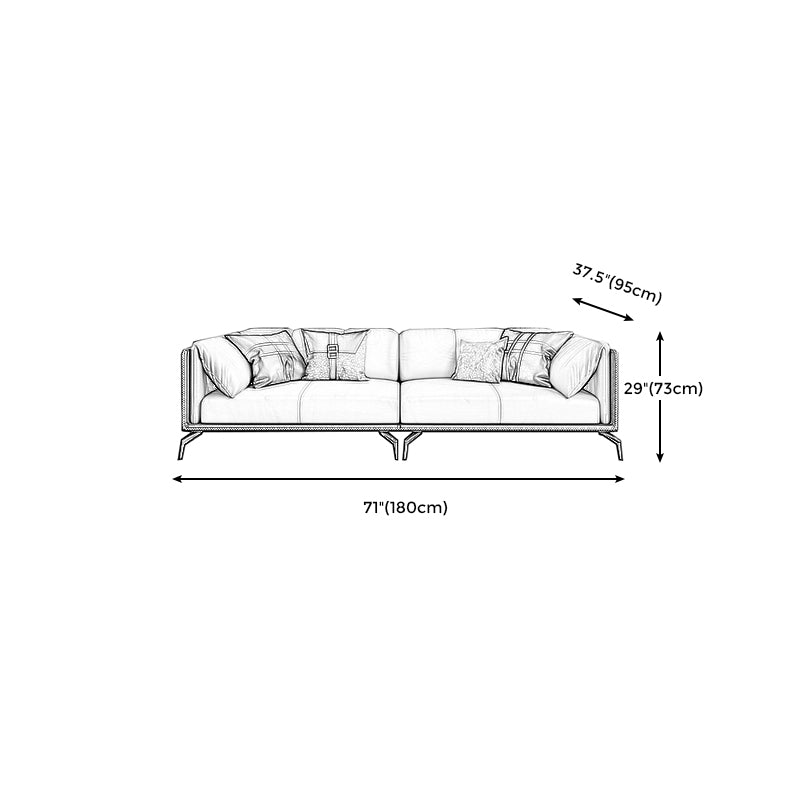 ステイン耐性のある固定性の本革枕トップアームの座席