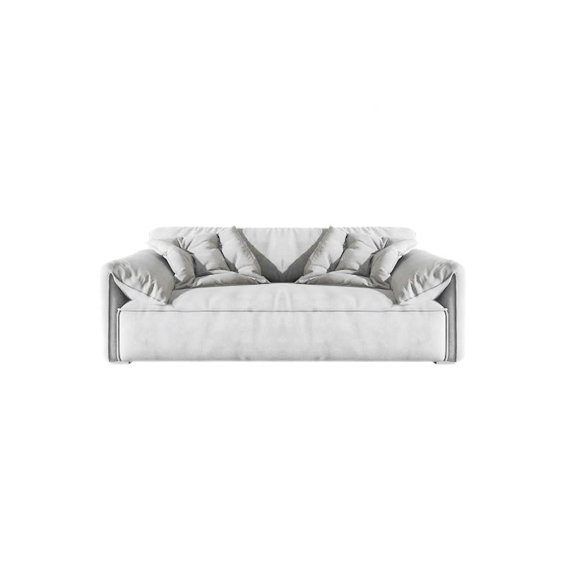 Stain Resistant Stationary 2-seater Pillow Top Arm Cushions Sofa 71"L x 43"W x 33.5"H Off-White Clearhalo 'furn' 'furn_sofas' 'Furniture' 'Living Room Furniture' 'Sofa' 'sofas' 5352783