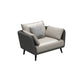 Faux Leather Sofa with Pillows Back and Pillow Top Arm for Living Room 41"L x 35"W x 33.5"H Grey Clearhalo 'furn' 'furn_sofas' 'Furniture' 'Living Room Furniture' 'Sofa' 'sofas' 5352819