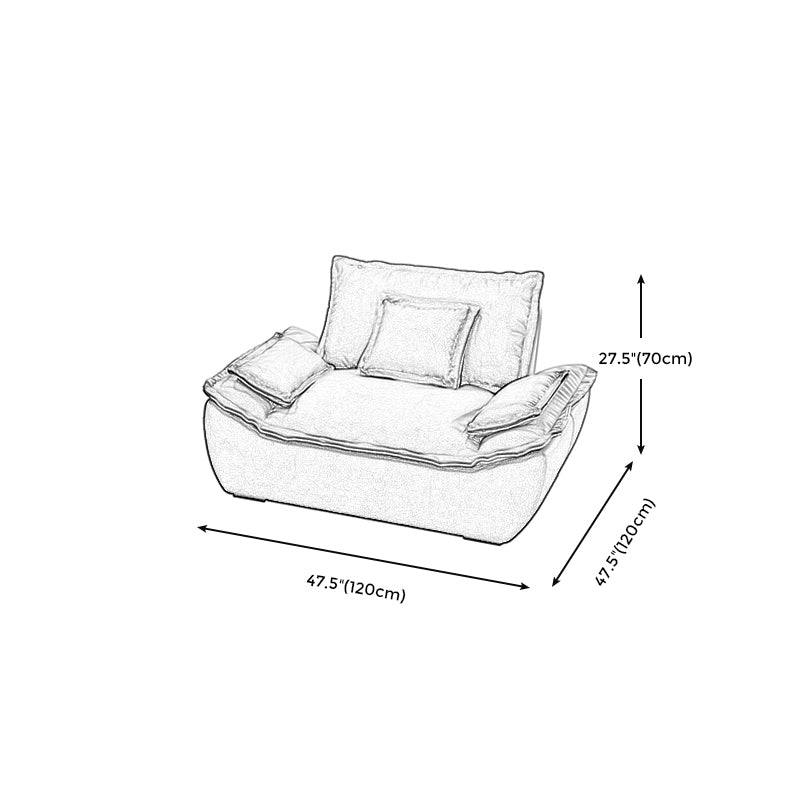 Colora stazionaria Resistente alla pelle in fux soggiorno braccio top braccio marrone scuro