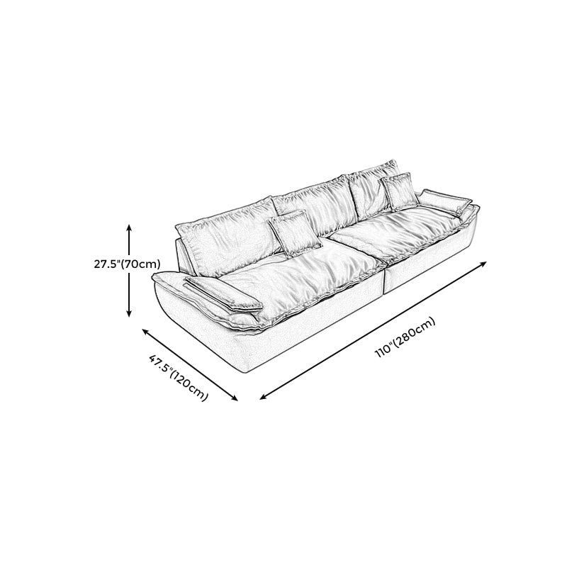 Colora stazionaria Resistente alla pelle in fux soggiorno braccio top braccio marrone scuro