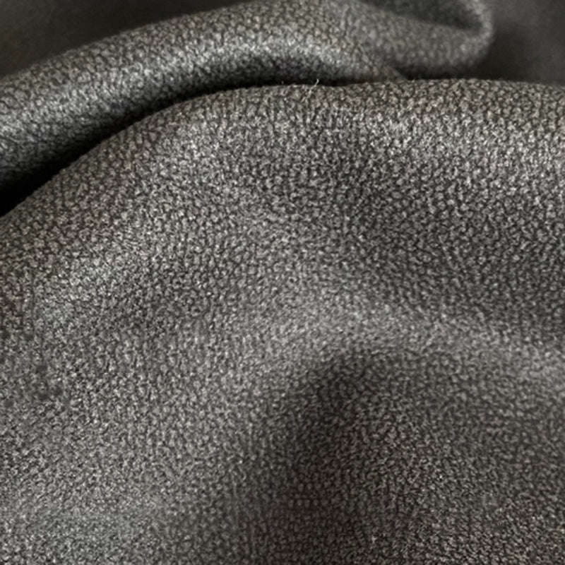 ステイン耐性のある定常フェイクレザーリビングルームスクエアアーム標準ダークグレーソファー