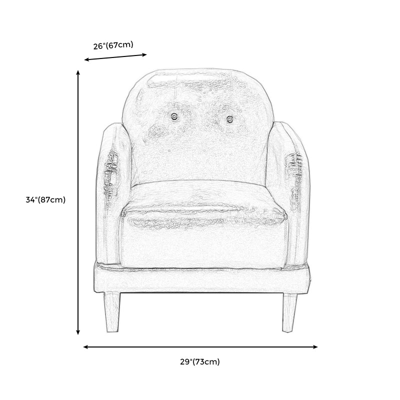 Canapé arrière en cuir faux en cuir avec bras carré pour le salon