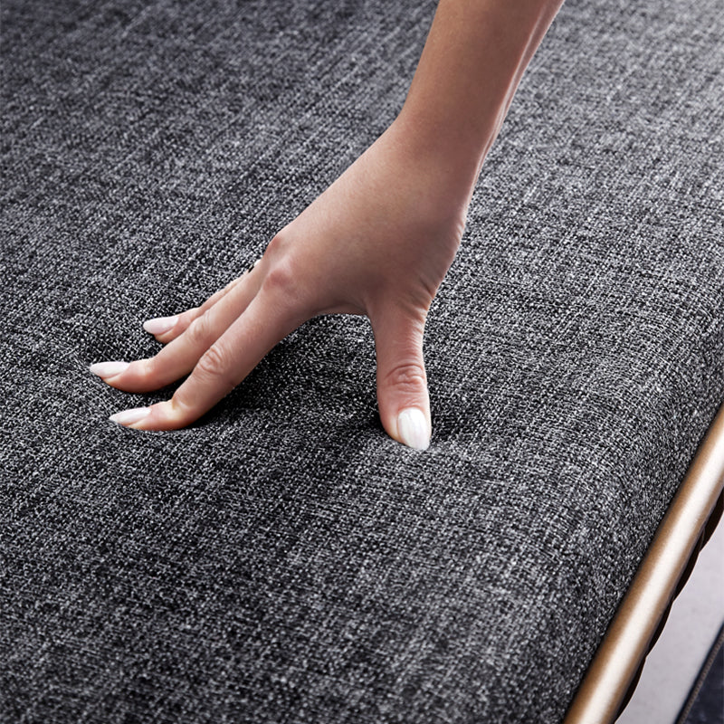 Scandinavian Golden Frame Sofa with Pillow Back Cushion for Living Room Clearhalo 'furn' 'furn_sofas' 'Furniture' 'Living Room Furniture' 'Sofa' 'sofas' 5353098