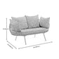 Scandinavian Golden Frame Sofa with Pillow Back Cushion for Living Room Clearhalo 'furn' 'furn_sofas' 'Furniture' 'Living Room Furniture' 'Sofa' 'sofas' 5353101