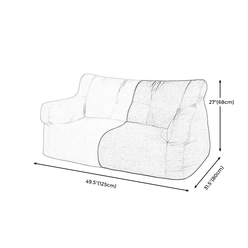 Linen Tuxedo Arm Loveseat for Apartment 49.21" D X 31.5" W X 26.77" H