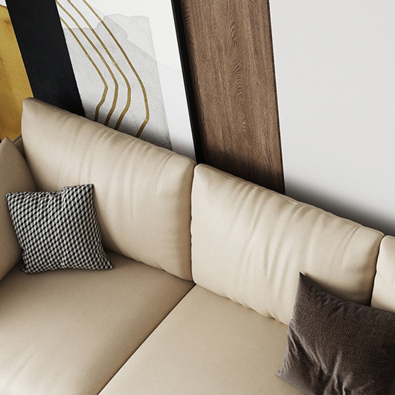 ミッドセンチュリーモダンフェイクレザーソファ34.6 "Hスクラッチ耐性ソファ