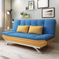 Linen Contemporary Sleeper with 2 Pillows Back for Apartment Dark Blue Clearhalo 'furn' 'furn_sofas' 'Furniture' 'Living Room Furniture' 'Sofa' 'sofas' 5353153