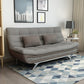 Linen Contemporary Sleeper with 2 Pillows Back for Apartment Grey Clearhalo 'furn' 'furn_sofas' 'Furniture' 'Living Room Furniture' 'Sofa' 'sofas' 5353161