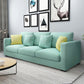 Modern Square Arm Standard Settee Bench with Pillows for 3 People