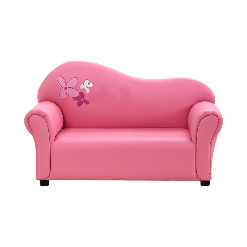 Faux Leather Tight Back Rolled Arm Stain Resistant Settee Bench Clearhalo 'furn' 'furn_sofas' 'Furniture' 'Living Room Furniture' 'Sofa' 'sofas' 5353267