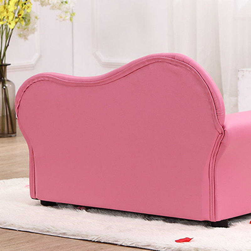 Faux Leather Tight Back Rolled Arm Stain Resistant Settee Bench Clearhalo 'furn' 'furn_sofas' 'Furniture' 'Living Room Furniture' 'Sofa' 'sofas' 5353269