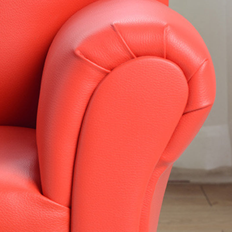 Faux Leather Tight Back Rolled Arm Stain Resistant Settee Bench Clearhalo 'furn' 'furn_sofas' 'Furniture' 'Living Room Furniture' 'Sofa' 'sofas' 5353270