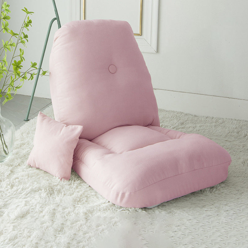 21.65" Wide x 22.04" Deep Cotton Blend Accent Room Chair with Tufted Back Pink Clearhalo 'Accent Chairs' 'accent_chairs' 'Chairs & Seating' 'furn' 'furn_accent_chairs' 'Furniture' 'Living Room Furniture' 5353371