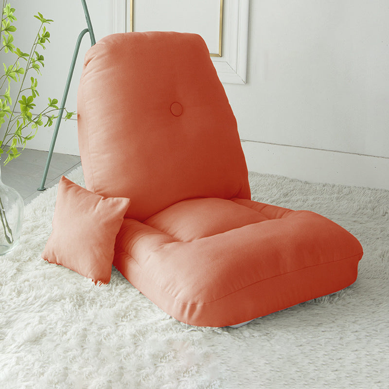 21.65" Wide x 22.04" Deep Cotton Blend Accent Room Chair with Tufted Back Orange Clearhalo 'Accent Chairs' 'accent_chairs' 'Chairs & Seating' 'furn' 'furn_accent_chairs' 'Furniture' 'Living Room Furniture' 5353373