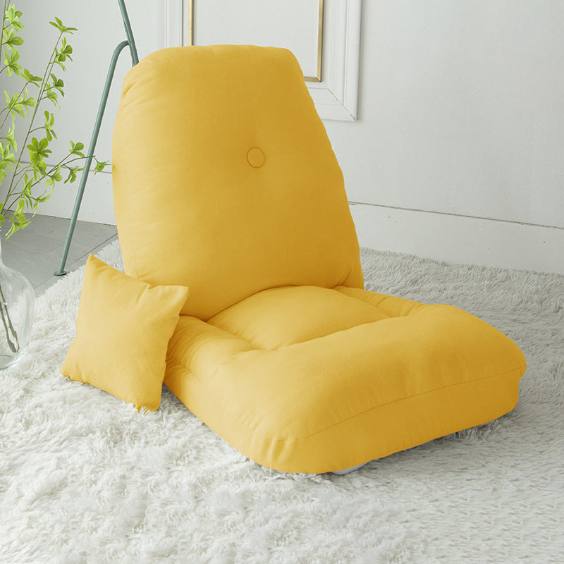 21.65" Wide x 22.04" Deep Cotton Blend Accent Room Chair with Tufted Back Yellow Clearhalo 'Accent Chairs' 'accent_chairs' 'Chairs & Seating' 'furn' 'furn_accent_chairs' 'Furniture' 'Living Room Furniture' 5353375