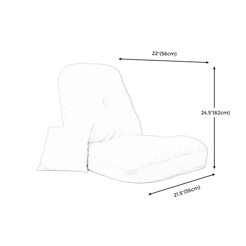 21.65" Wide x 22.04" Deep Cotton Blend Accent Room Chair with Tufted Back Clearhalo 'Accent Chairs' 'accent_chairs' 'Chairs & Seating' 'furn' 'furn_accent_chairs' 'Furniture' 'Living Room Furniture' 5353379