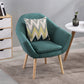 Linen Chair 28.7" L x 24.8" W x 30" H Arms Included Chair for Living Room Dark Green Clearhalo 'Accent Chairs' 'accent_chairs' 'Chairs & Seating' 'furn' 'furn_accent_chairs' 'Furniture' 'Living Room Furniture' 5353443