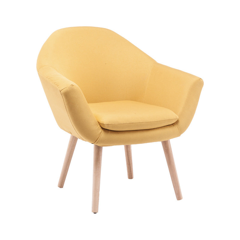 Linen Chair 28.7" L x 24.8" W x 30" H Arms Included Chair for Living Room Clearhalo 'Accent Chairs' 'accent_chairs' 'Chairs & Seating' 'furn' 'furn_accent_chairs' 'Furniture' 'Living Room Furniture' 5353445