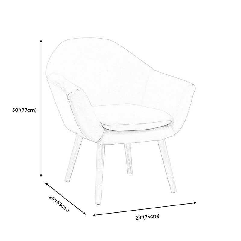 Linen Chair 28.7" L x 24.8" W x 30" H Arms Included Chair for Living Room Clearhalo 'Accent Chairs' 'accent_chairs' 'Chairs & Seating' 'furn' 'furn_accent_chairs' 'Furniture' 'Living Room Furniture' 5353449