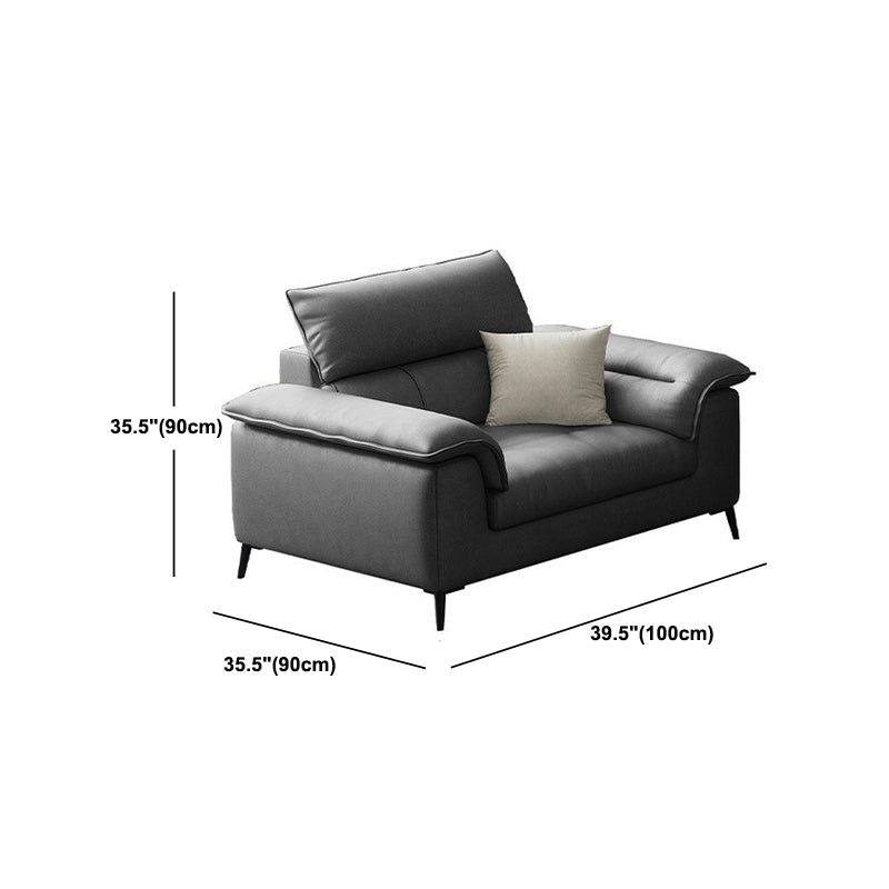 Cuscino grigio scuro Back Contemporaneo Resistente alla macchia divano