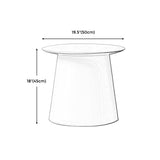 65/5000 Modern Style Wood/plastic Countertop Plastic Base Round Side Table