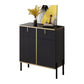 Artificial Wood Sideboard Glam Sideboard with Doors for Living Room