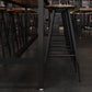 Industrial Rectangle Bar Dining Table Solid Wood Bar Dining Table with Trestle Base Clearhalo 'Bar Furniture' 'Bar Tables' 'bar_tables' 'furn' 'furn_bar_tables' 'Furniture' 'Kitchen & Dining Furniture' 5356377