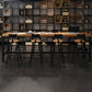 Industrial Rectangle Bar Dining Table Solid Wood Bar Dining Table with Trestle Base Clearhalo 'Bar Furniture' 'Bar Tables' 'bar_tables' 'furn' 'furn_bar_tables' 'Furniture' 'Kitchen & Dining Furniture' 5356379