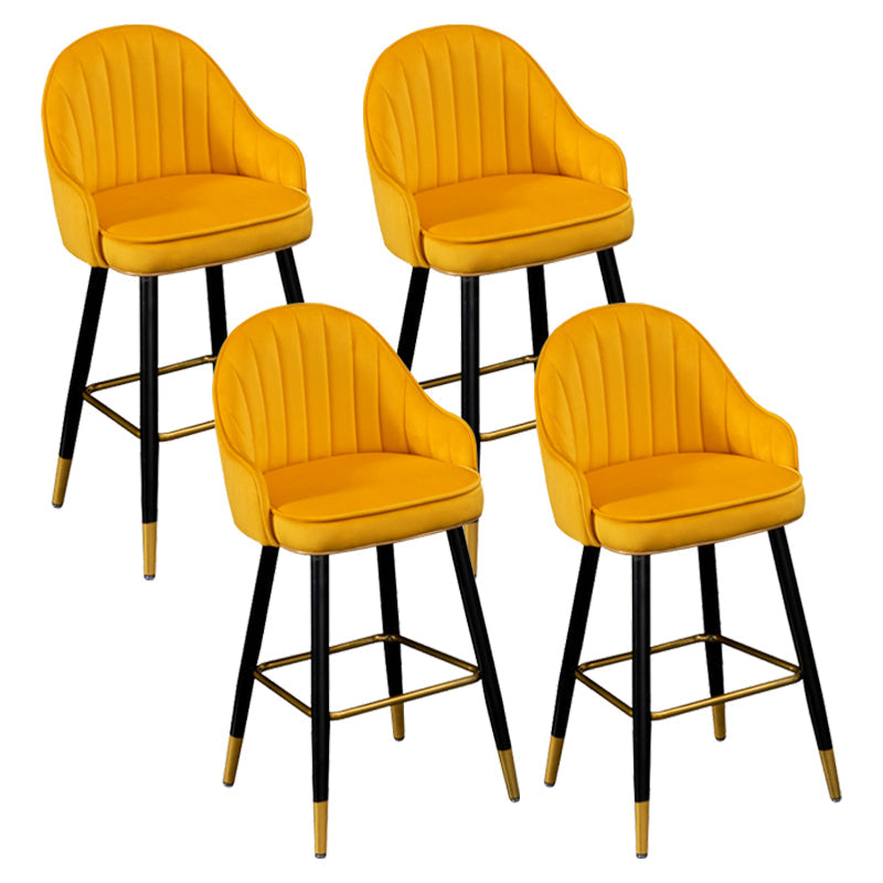 Sedile in flanella sgabello da bar in stile nordico a 4 gambe sgabello per sala da pranzo