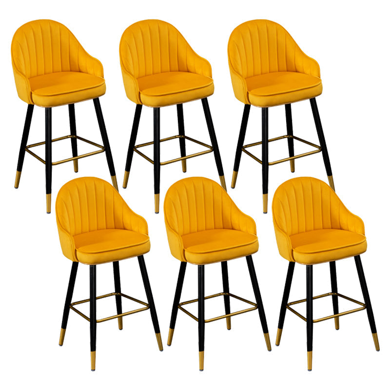 Sedile in flanella sgabello da bar in stile nordico a 4 gambe sgabello per sala da pranzo