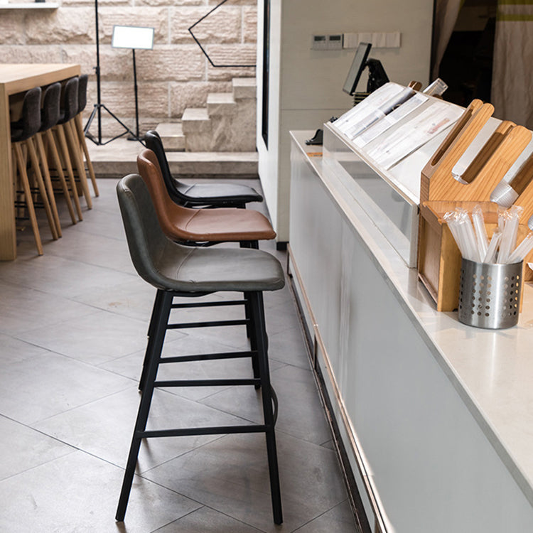 Industriële stijl Barstool Indoor Black 4 Legs Bar Stool voor coffeeshop