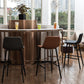 Industriële stijl Barstool Indoor Black 4 Legs Bar Stool voor coffeeshop