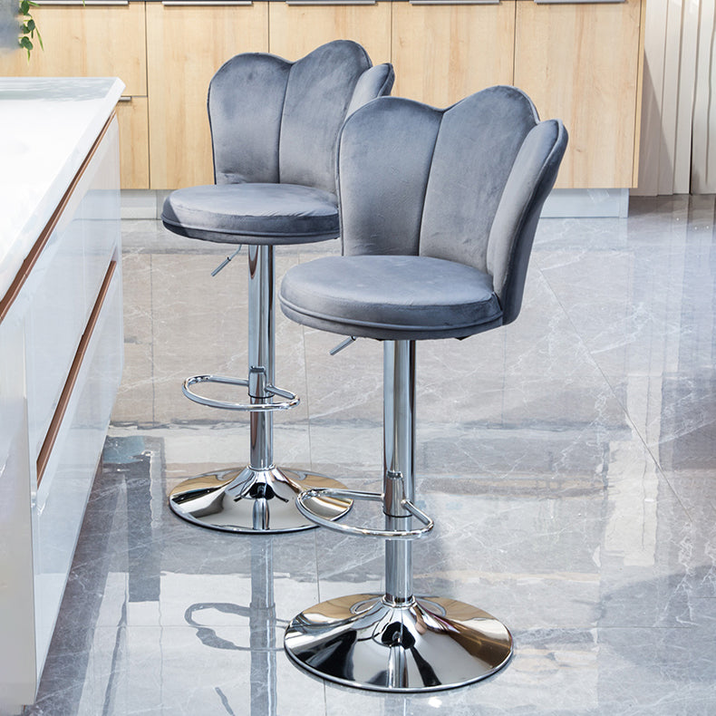 Dining Room Nordic Style Barstool Adjustable Bar Stool with Liftable Pedestal Clearhalo 'Bar Furniture' 'Bar Stools' 'bar_stools' 'furn' 'furn_bar_stools' 'Furniture' 'Kitchen & Dining Furniture' 5356527