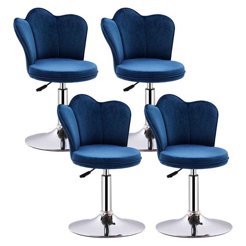 Dining Room Nordic Style Barstool Adjustable Bar Stool with Liftable Pedestal Blue 4 Piece Set Short Stool(22"H) Clearhalo 'Bar Furniture' 'Bar Stools' 'bar_stools' 'furn' 'furn_bar_stools' 'Furniture' 'Kitchen & Dining Furniture' 5356530